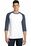 District Young Mens Very Important Tee 3/4-Sleeve Raglan | Heathered Navy/ White