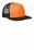 District - Flat Bill Snapback Trucker Cap | Neon Orange