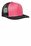 District - Flat Bill Snapback Trucker Cap | Neon Pink