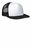 District - Flat Bill Snapback Trucker Cap | White