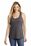 District  Women's V.I.T.  Gathered Back Tank | Heathered Charcoal
