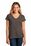 District Women's Re-Tee V-Neck | Deep Brown Heather