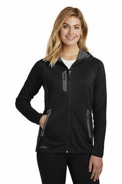 Eddie Bauer  Ladies Sport Hooded Full-Zip Fleece Jacket