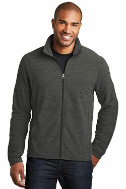 Port Authority Heather Microfleece Full -Zip Jacket