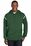 Sport-Tek Tech Fleece Colorblock Hooded Sweatshirt | Forest Green/ White