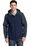 Port Authority Hooded Core Soft Shell Jacket | Dress Blue Navy/ Battleship Grey