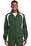 Sport-Tek Colorblock Raglan Jacket | Forest Green/ White