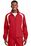 Sport-Tek Colorblock Raglan Jacket | True Red/ White