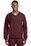 Sport-Tek Tipped V-Neck Raglan Wind Shirt | Maroon/ White