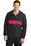 Sport-Tek Zipped Pocket Anorak | Black/ True Red