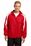 Sport-Tek Fleece-Lined Colorblock Jacket | True Red/ White