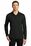 Port Authority  Dry Zone  UV Micro-Mesh Long Sleeve Polo | Deep Black