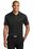 Port Authority Silk Touch Performance Colorblock Stripe Polo | Black/ Steel Grey