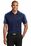 Port Authority Silk Touch Performance Colorblock Stripe Polo | Navy/ Carolina Blue