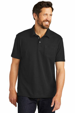 Port Authority C-FREE Cotton Blend Pique Pocket Polo