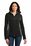 Port Authority Ladies Colorblock Value Fleece Jacket | Black/ Battleship Grey