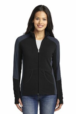 Port Authority Ladies Colorblock Microfleece Jacket