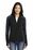 Port Authority Ladies Colorblock Microfleece Jacket | Black/ Battleship Grey