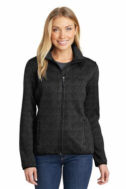 Port Authority Ladies Sweater Fleece Jacket