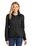 Port Authority Ladies Sweater Fleece Jacket | Black Heather