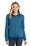 Port Authority Ladies Sweater Fleece Jacket | Medium Blue Heather
