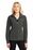 Port Authority Ladies Heather Microfleece Full -Zip Jacket | Black Charcoal Heather