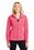 Port Authority Ladies Heather Microfleece Full -Zip Jacket | Pink Raspberry Heather