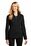 Port Authority  Ladies Grid Fleece Jacket | Deep Black