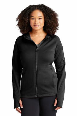 Sport-Tek Ladies Tech Fleece Full-Zip Hooded Jacket