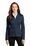Port Authority  Ladies Diamond Heather Fleece Full-Zip Jacket | Dress Blue Navy Heather