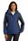 Port Authority Ladies Colorblock 3-in-1 Jacket | Admiral Blue/ Black/ Magnet