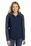 Port Authority Ladies Hooded Core Soft Shell Jacket | Dress Blue Navy/ Battleship Grey