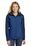Port Authority Ladies Hooded Core Soft Shell Jacket | Night Sky Blue/ Dress Blue Navy