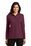 Port Authority Ladies Long Sleeve Silk Touch Polo | Burgundy