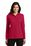 Port Authority Ladies Long Sleeve Silk Touch Polo | Red