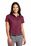 Port Authority Ladies Short Sleeve Easy Care  Shirt | Burgundy/ Light Stone