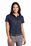 Port Authority Ladies Short Sleeve Easy Care  Shirt | Navy/ Light Stone