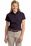 Port Authority Ladies Short Sleeve Easy Care  Shirt | Eggplant/ Light Stone