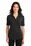 Port Authority Ladies Silk Touch Interlock Performance Polo | Black