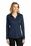 Port Authority  Ladies Silk Touch   Performance Long Sleeve Polo | Navy