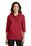 Port Authority Ladies Silk Touch 3/4-Sleeve Polo | Red