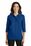 Port Authority Ladies Silk Touch 3/4-Sleeve Polo | Royal