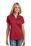 Port Authority Ladies Diamond Jacquard Polo | Rich Red