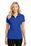 Port Authority Ladies Pinpoint Mesh Zip Polo | True Royal