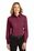 Port Authority Ladies Long Sleeve Easy Care Shirt | Burgundy/ Light Stone