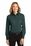 Port Authority Ladies Long Sleeve Easy Care Shirt | Dark Green/ Navy