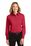 Port Authority Ladies Long Sleeve Easy Care Shirt | Red/ Light Stone