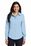 Port Authority Ladies Long Sleeve Non-Iron Twill Shirt | Sky Blue