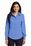 Port Authority Ladies Long Sleeve Non-Iron Twill Shirt | Ultramarine Blue