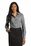 Port Authority Ladies Long Sleeve Gingham Easy Care Shirt | Black/ Charcoal